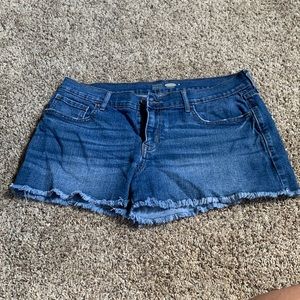 Old navy denim frayed short size 8